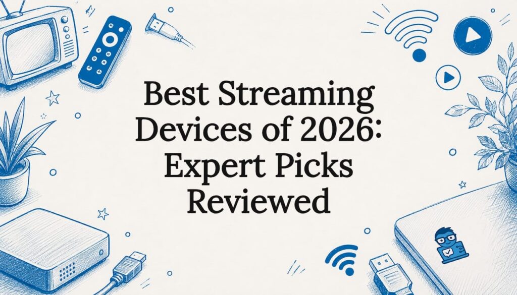 Decorative illustrated title card for streaming devices article