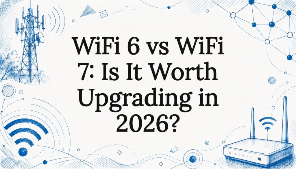 Decorative title card illustration for WiFi comparison article